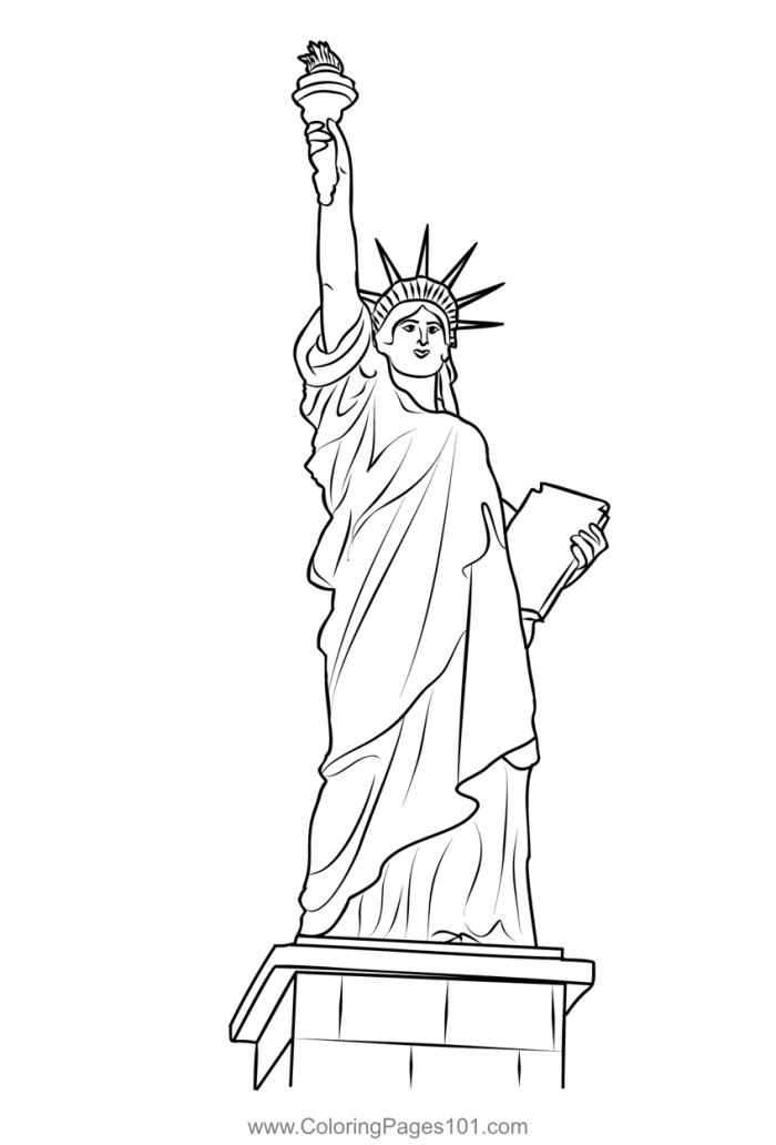 Second grade worksheet about the Statue of Liberty and family heritage in German
