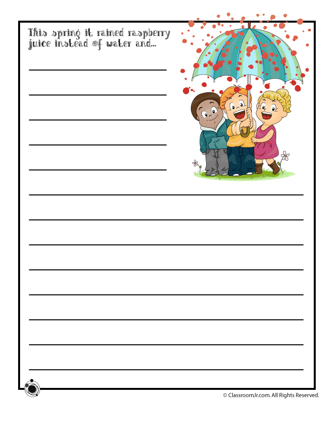 Story Starters: What's Going On? worksheet for first grade fun Funny worksheet to spark creativity in first graders with story starters focused on multiplication