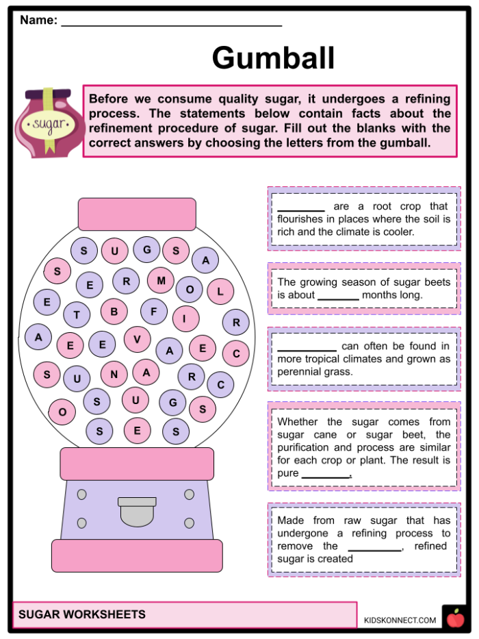 Sugar and Spice worksheet designed for third graders to enhance reading comprehension skills