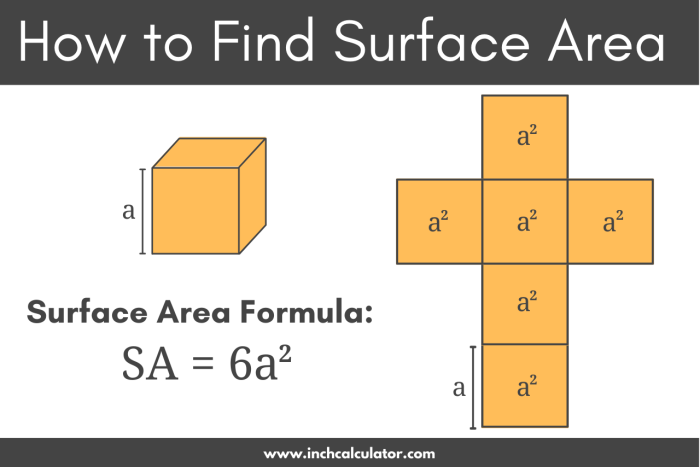 Geometry worksheet for Sixth Grade Worksheet for calculating the surface area of a cube, designed for sixth-grade geometry students. Educational resource image titled "Find the Surface Area: Cube Worksheet for Sixth Grade.