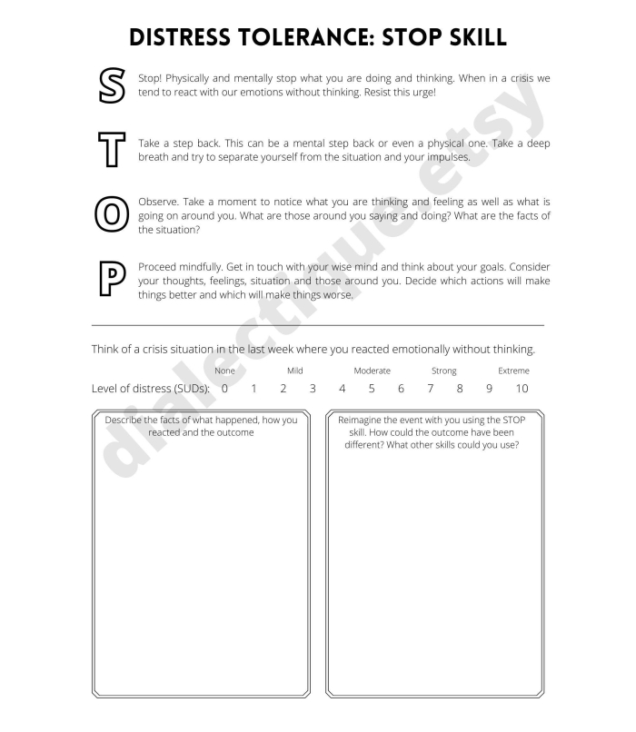 Teaching Others to STOP Mindfulness Worksheet for Elementary Life Science Fourth grade students learning the STOP mindfulness technique with a worksheet guide for teaching others the method