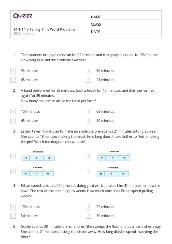 Engage young learners with time-based word problem exercises for first graders First Grade worksheet focused on solving telling time word problems