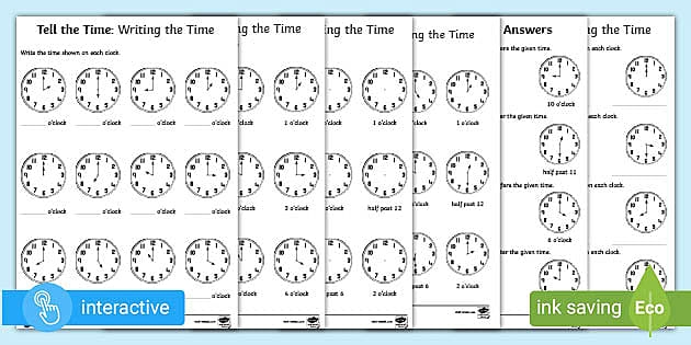 Telling Time with Melissa Mouse 1 worksheet for early readers in kindergarten A kindergarten worksheet featuring Melissa Mouse helping kids learn to tell time with digital and analog clocks
