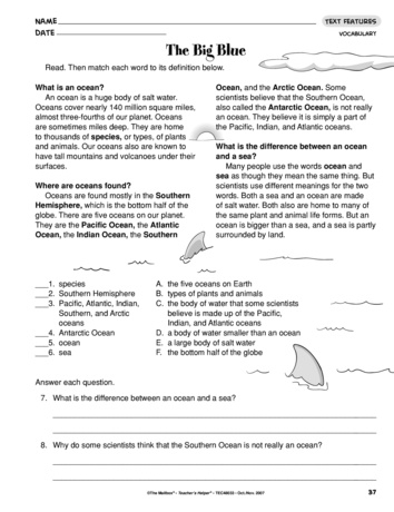 Text Features Sort worksheet for fourth graders focusing on handwriting skills