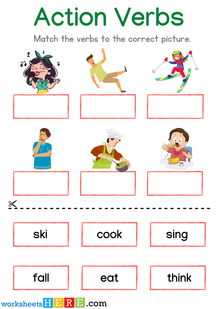 Grammar and Mechanics exercise page number 25 for practicing action verb recognition Third grade worksheet focused on identifying action verbs and distinguishing active from passive forms