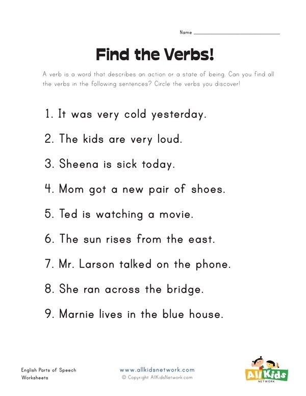 Engaging verb-finding activity for young learners in history class worksheet number 2 Third grade students identifying action words in a history-themed Find the Verbs worksheet