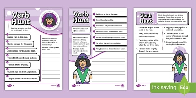 Engaging worksheet 21 for young learners to discover verbs in historical sentences Third Grade students identifying action words in a history-themed Find the Verbs worksheet