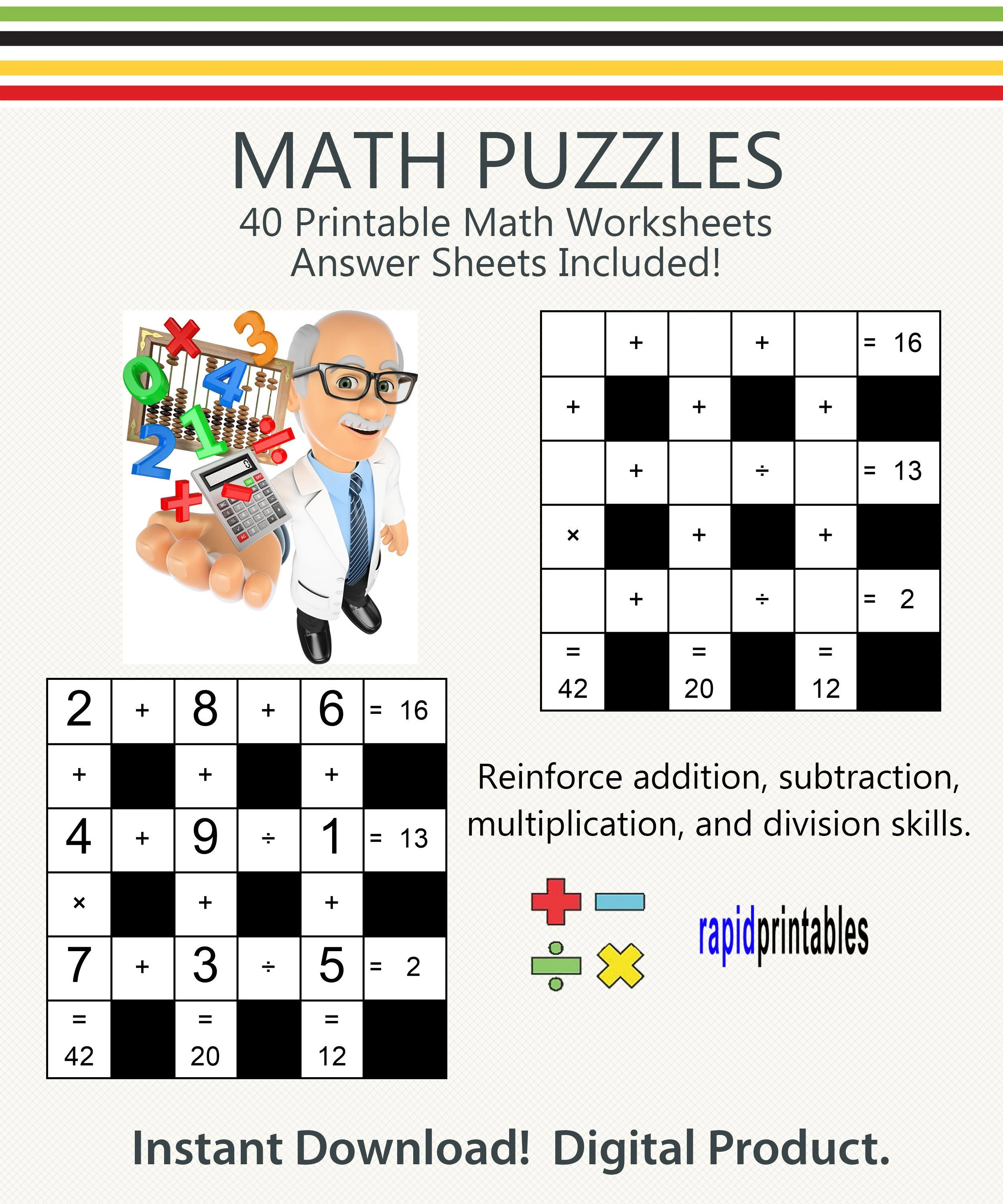 Solve the fun sea and sand riddle in this engaging math activity sheet Third grade math riddles worksheet combining addition and word puzzles