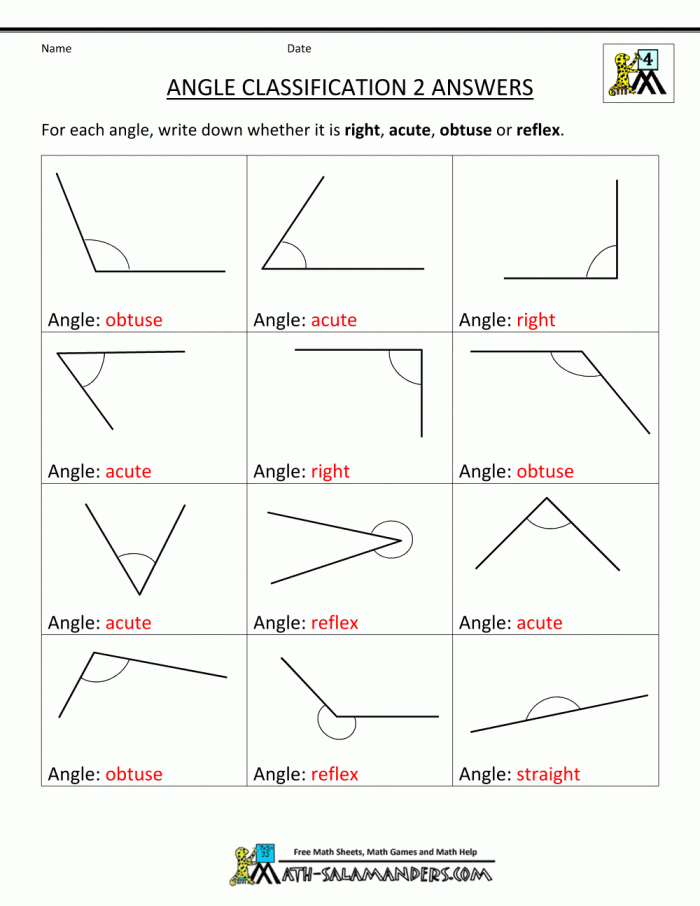 Third grade worksheet for practicing angles in various 2D shapes, focusing on addition skills
