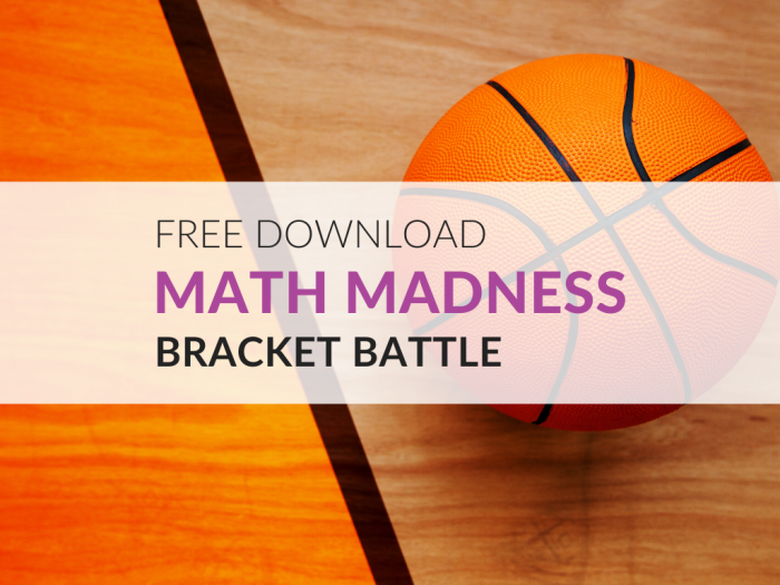 Math Madness Finding Area 2 worksheet for third graders practicing area with basketball courts, image 16 Third Grade students solving area problems on basketball court diagrams in a Math Madness worksheet