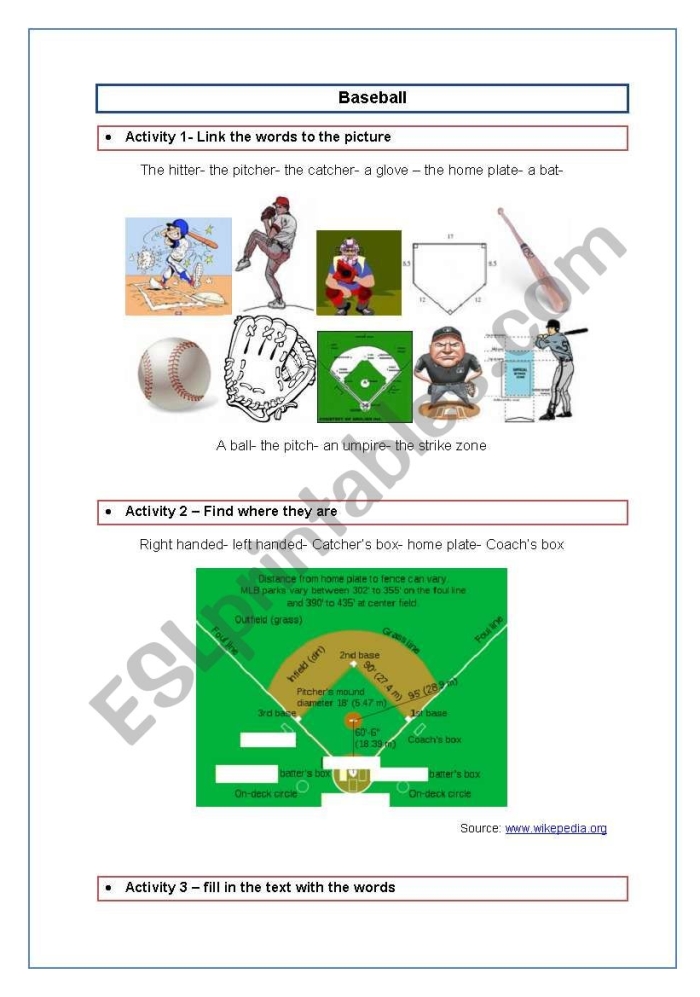Third grade students reading about baseball history and learning place value concepts on a spring break worksheet