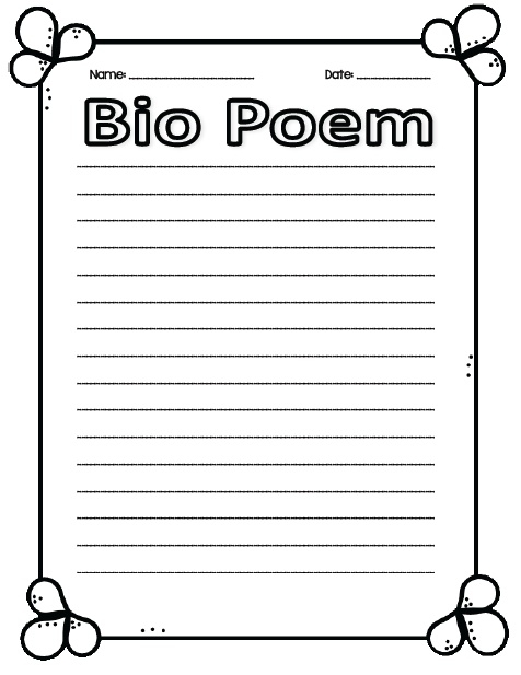 Third grade multiplication bio poem worksheet featuring Thelonious Monk example