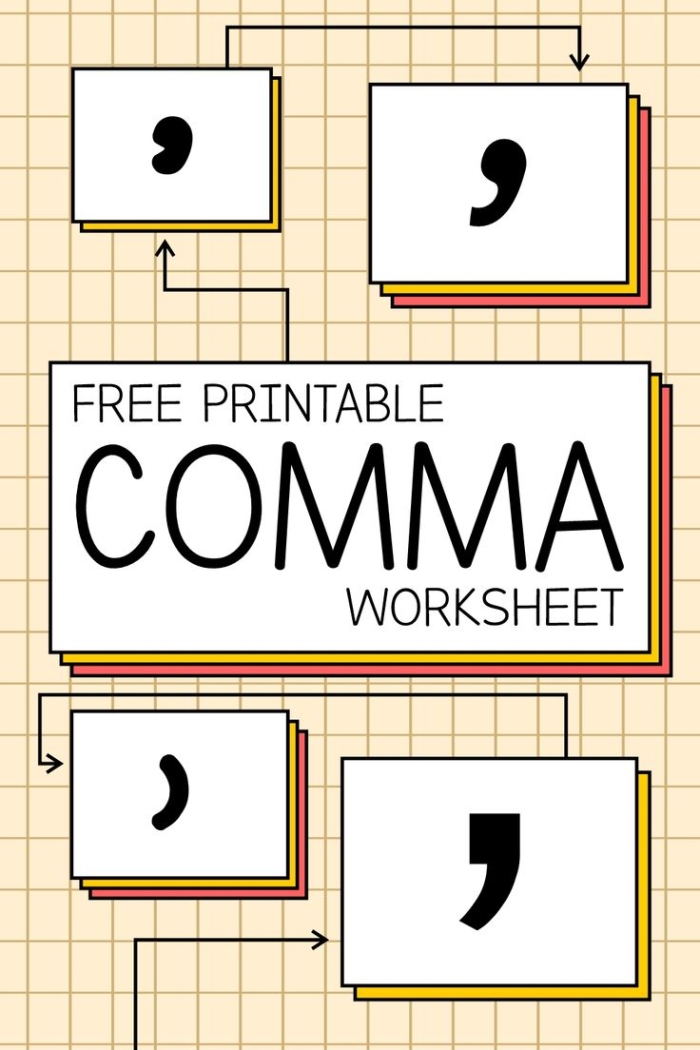 Worksheet on comma usage and clauses for young learners in history class Third grade worksheet focusing on correct comma placement in sentences