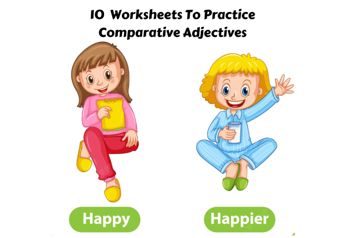 Third Grade Grammar Worksheet: Comparative Adjectives Practice Students engaging with a Fill in the Blank worksheet on comparative adjectives