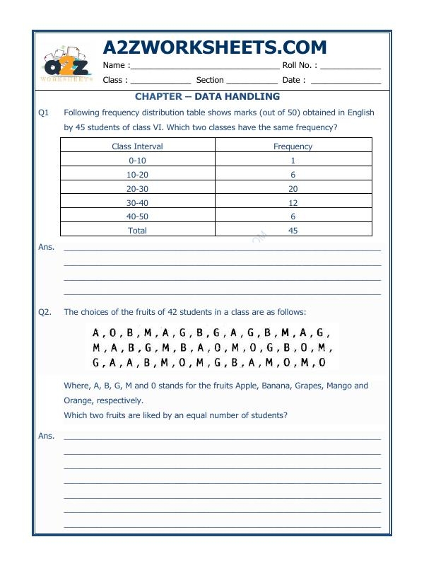 Third Grade Data Learning Check worksheet for assessing graph skills image 3 Third grade worksheet focused on data interpretation and fraction graphs