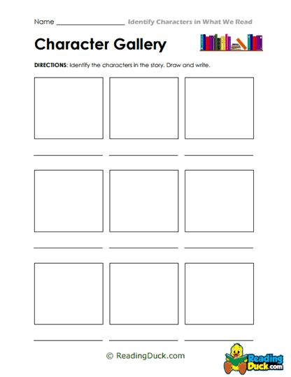 Third grade worksheet focused on identifying characters and their dialogue in a story