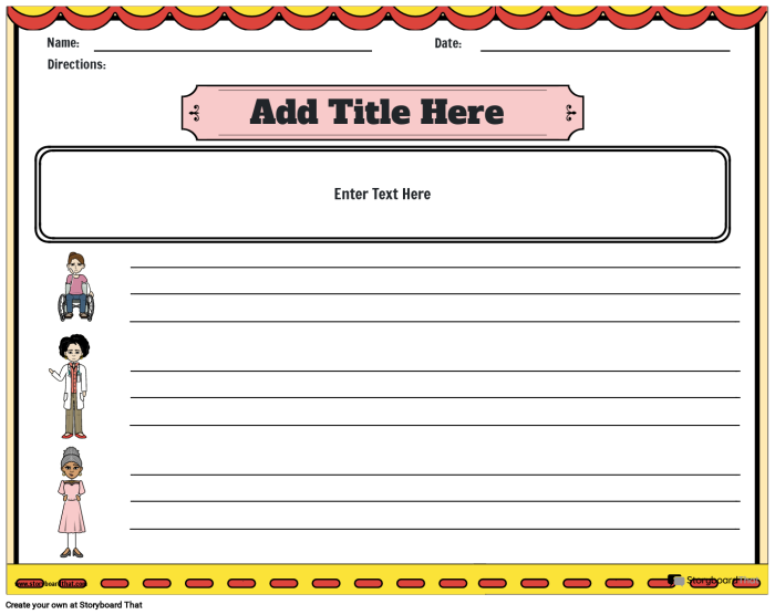 Third grade worksheet focused on identifying characters and matching their dialogue