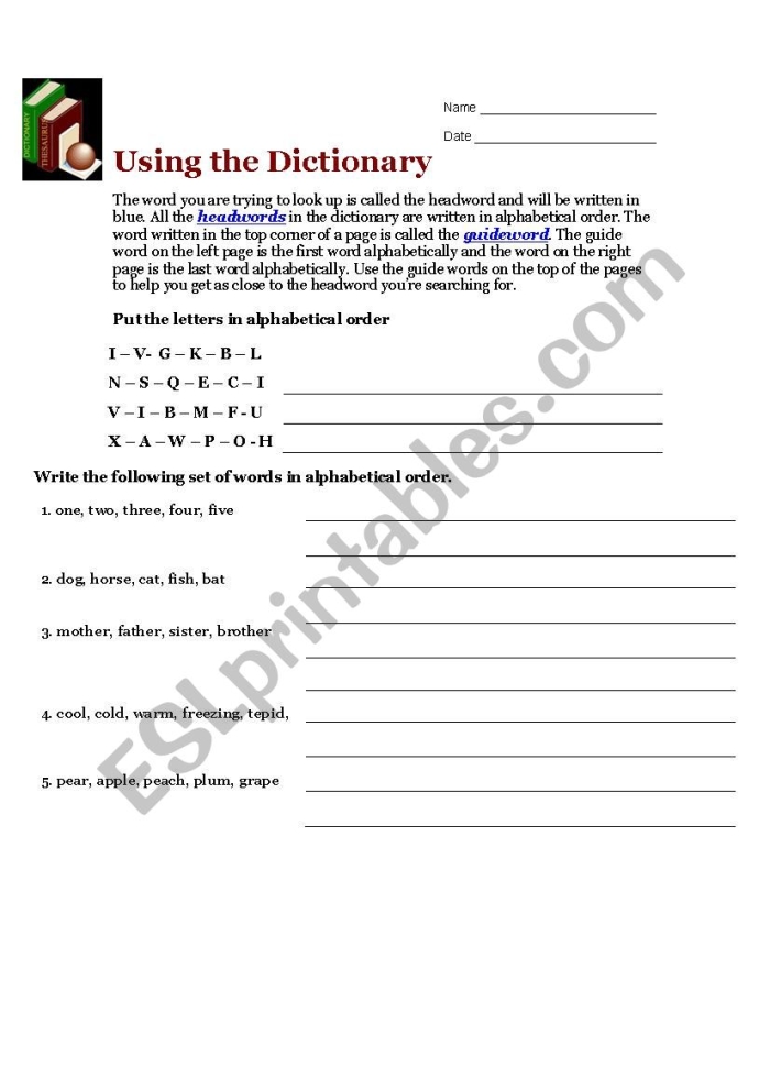 Using the Dictionary worksheet for third graders to master dictionary skills Third grade students engaged in a dictionary worksheet focusing on definition formatting