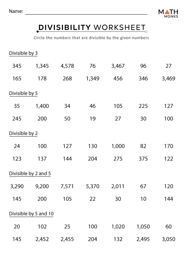 Life Science worksheet for Third Grade Worksheet featuring divisibility rules for dividing by 3, designed for third-grade students. Fun practice sheet to help learners understand the divisibility rule for 3.