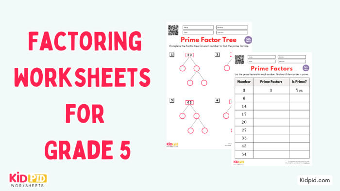 Colorful Division: Factor Fun worksheet for third graders showing multiplication techniques