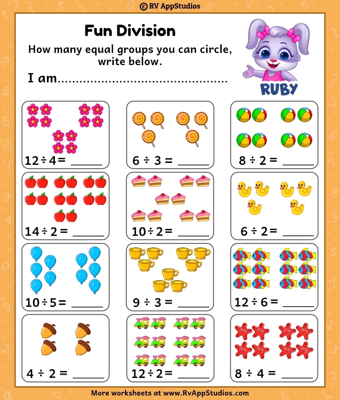 Colorful Division: Factor Fun worksheet for third graders with multiplication questions