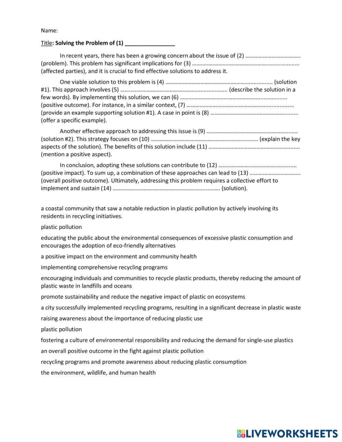 Explain the Problem worksheet for third graders with alphabet and past tense practice, image 14 Third grade worksheet focused on explaining the problem in a story using past tense verbs