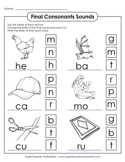 Third grade worksheet practicing final consonant endings with ed and ing