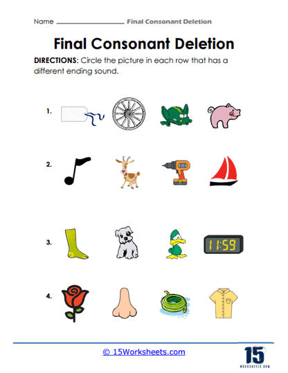 Third grade worksheet on final consonant endings with ed and ing suffixes