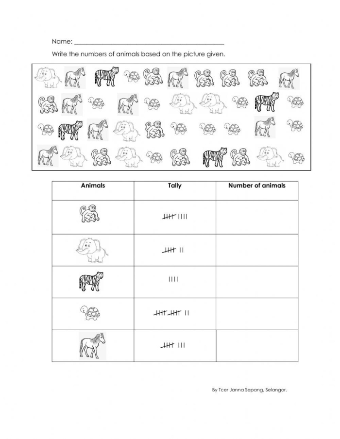 Fractions and data analysis worksheet for third graders, image 14 in the series Third Grade Data Learning Check worksheet focusing on fractions and graph interpretation