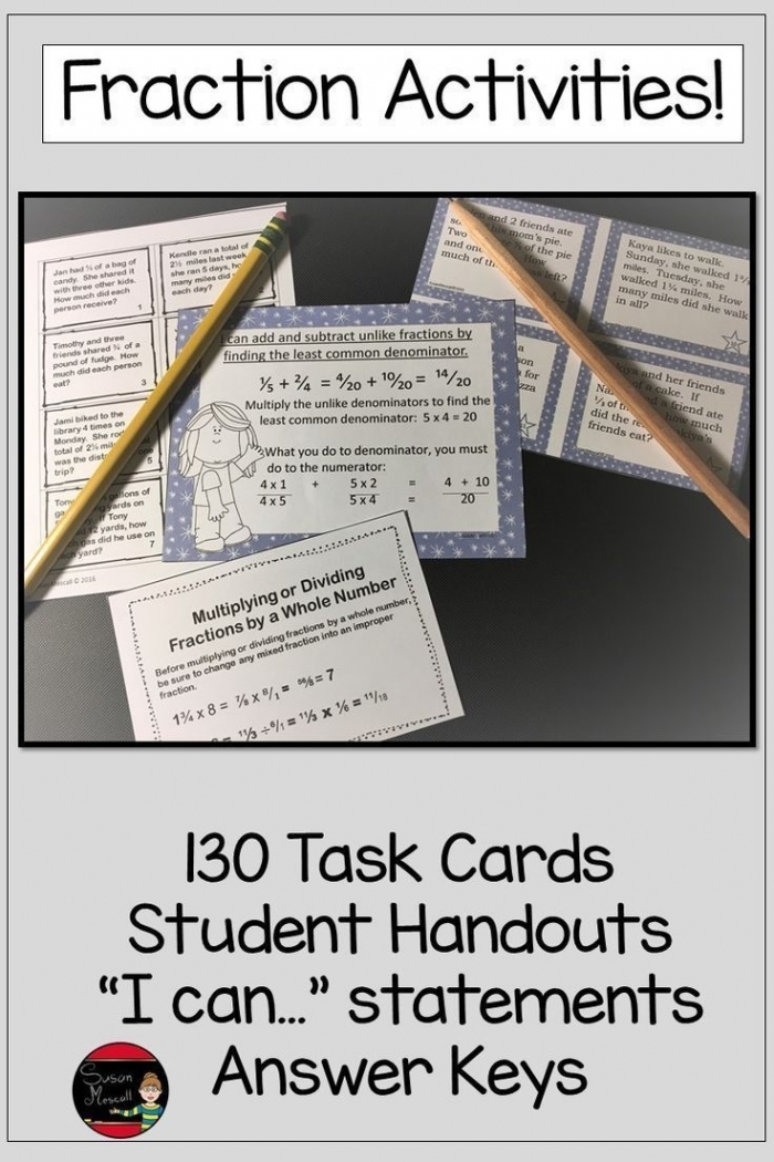 Introducing Fractions Who Ate More worksheet for third grade learners, image 2 Third grade student working on a fractions worksheet comparing quantities