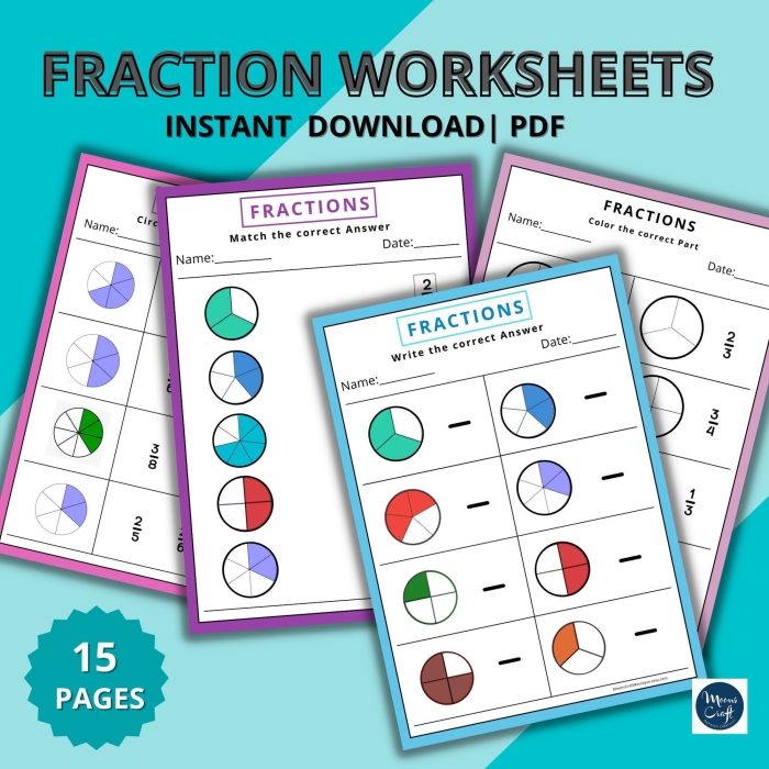 Introducing Fractions Who Ate More worksheet for third graders learning basic fractions 21 Third grade worksheet on fractions featuring a fun activity to compare quantities
