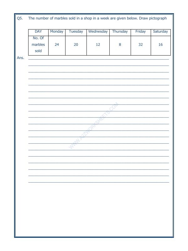 Worksheet 11 for assessing student understanding of data and graph concepts in fractions Third grade Data Learning Check worksheet focused on fractions and graph interpretation