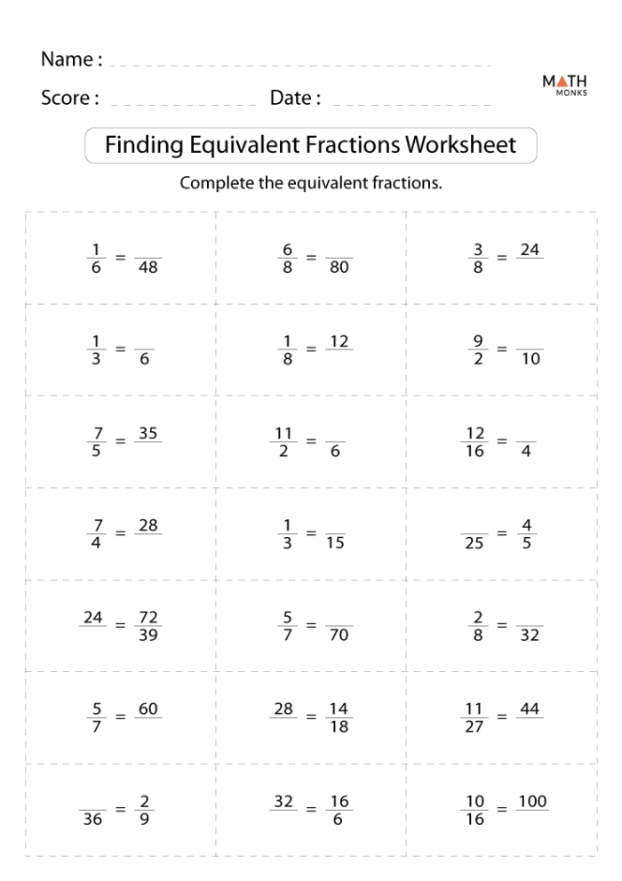 Third grade worksheet showing whole numbers represented as fractions on a number line