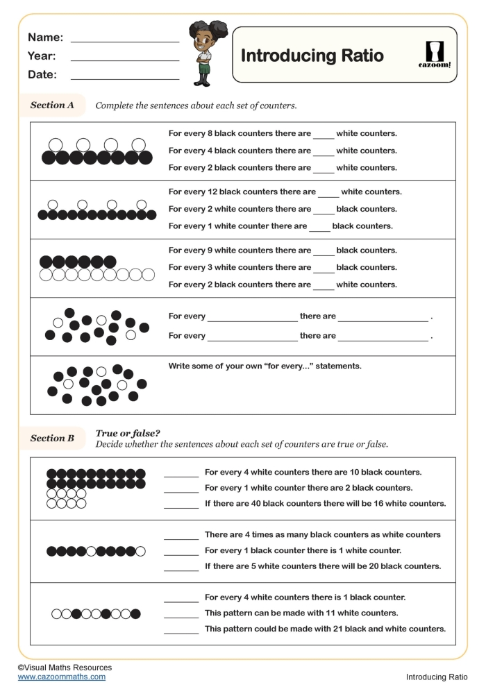 Introducing Fractions worksheet for third graders focused on comparing amounts Third grade student completing a fractions worksheet titled Who Ate More