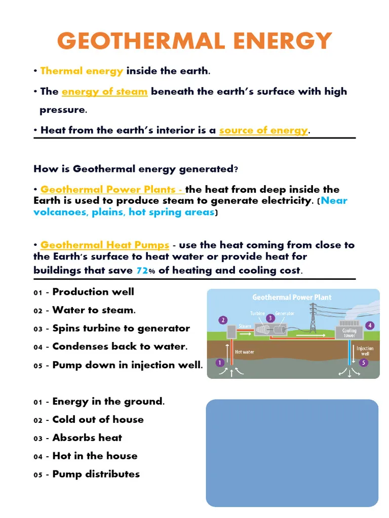 Third grade Chinese worksheet explaining geothermal energy and its uses