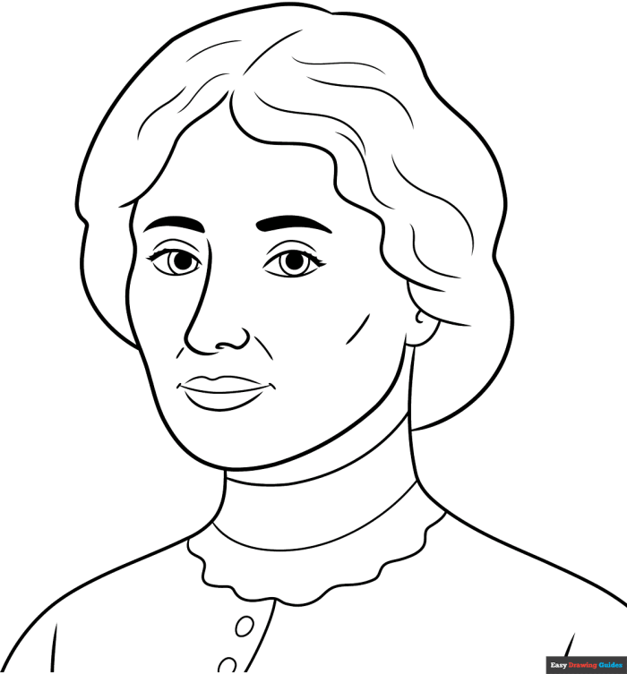 Helen Keller worksheet for third graders focusing on identifying key supporting details