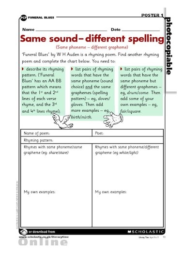 Worksheet for third graders focusing on homophones and their spellings in sentences