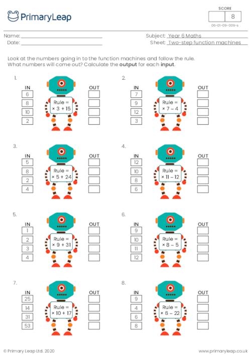 Logic-based Input Output Addition worksheet for third graders with puzzle number 15 Third Grade Addition Input Output Math worksheet showing number puzzles and logical rules