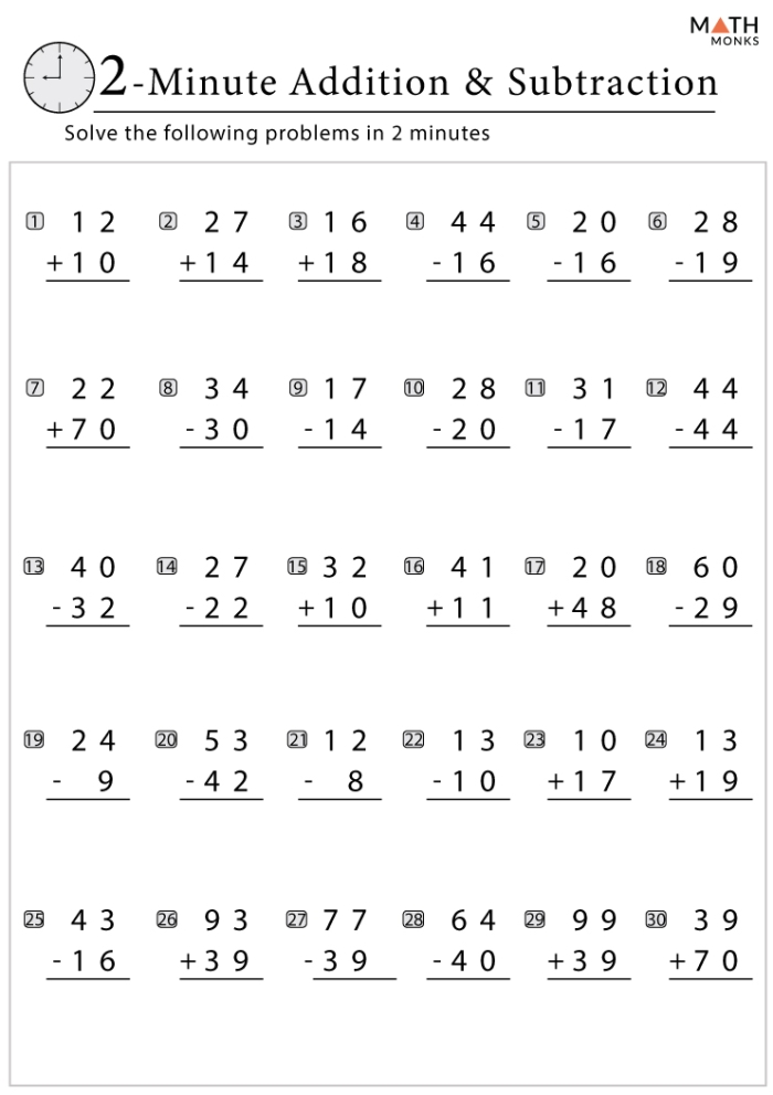 Math Riddles worksheet for third graders focusing on addition and subtraction skills