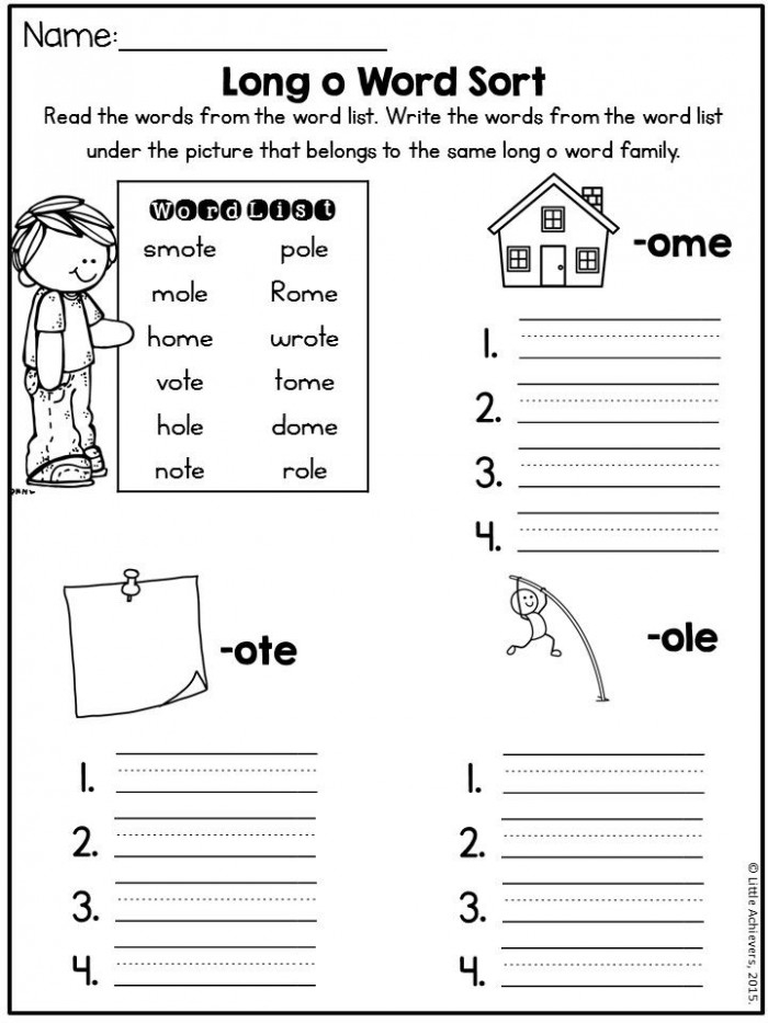 Third grade worksheet for sorting words with the final /e/ sound in multiplication context
