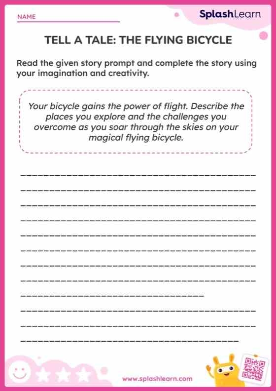 Third grade students practicing paragraph breaks on a narrative worksheet