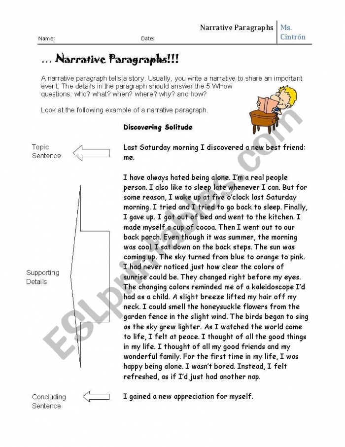 Third grade students practicing new paragraph skills on a narrative worksheet focused on data and graphing