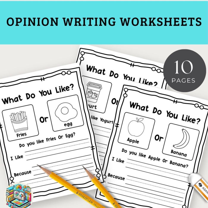 Third grade students completing an opinion writing check-in worksheet to assess their writing abilities