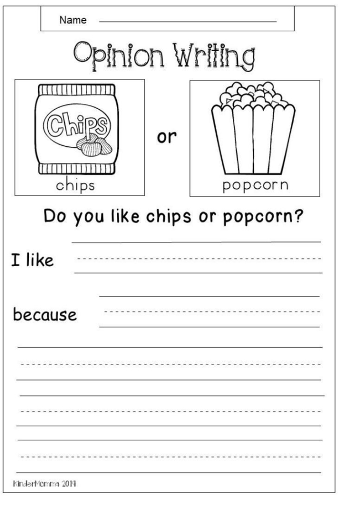 Engaging three-page opinion writing template for third graders, image 16 Third grade student completing the In My Opinion Writing Guide worksheet with planning prompts