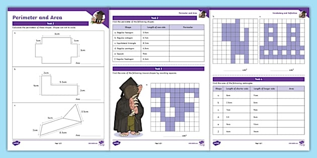 Let's Go Around! Exploring Perimeter worksheet for geometry practice Worksheet featuring perimeter exploration for third graders