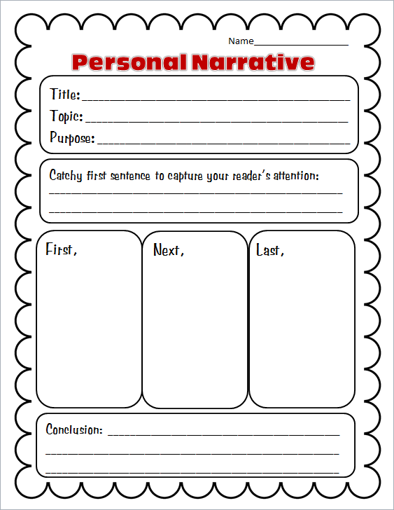 Worksheet 7 for phonics category focusing on personal experiences and feelings in writing Third Grade Personal Narrative Writing worksheet helping kids express their own stories