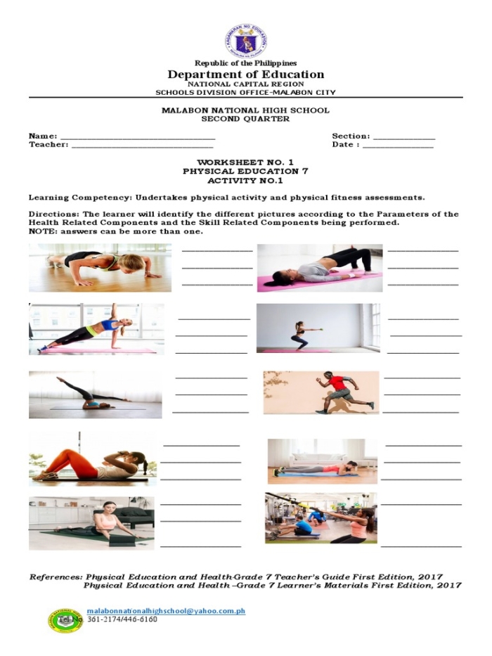 Integers and Rational Numbers worksheet for Third Grade Physical Education Choice Board worksheet featuring diverse activities for third graders, including yoga, games, and dance. Engaging options to motivate children to participate in physical activities.