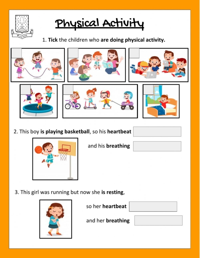 Integers and Rational Numbers worksheet for Third Grade Colorful Physical Education Choice Board worksheet featuring various activities like yoga, dancing, and games for third graders. Engaging options to motivate children to be active and healthy.
