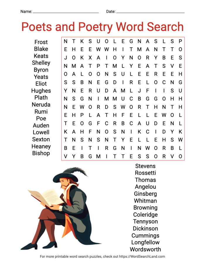 Engaging poetry word search to enhance vocabulary and learning in third grade Poetry word search worksheet for third graders featuring various poetry forms