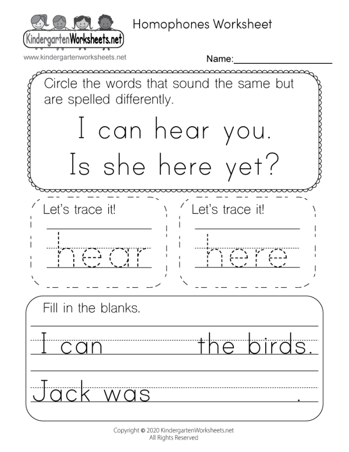 Worksheet featuring Same Sound, Different Spelling activities for third graders